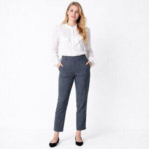 2/$30 Vera Wang Simply Vera Ankle Pants Midrise Slate Gray XS #A1701